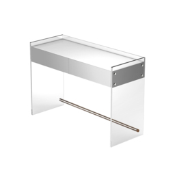 Modern Floating Acrylic Dressing Table Dressing Table with Drawers - thumbnail 4
