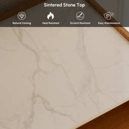 "Arvona 47"" 6-Drawer Dresser with Sintered Stone Top" - thumbnail 7