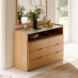 "Arvona 47"" 6-Drawer Dresser with Sintered Stone Top" - thumbnail 3