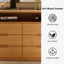 "Arvona 47"" 6-Drawer Dresser with Sintered Stone Top" - thumbnail 6