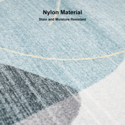 1820mm x 2700mm Multi-purpose Modern Style Retangular Blue & Gold Florid Area Rug - thumbnail 9