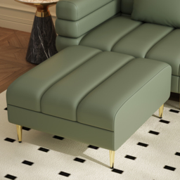 230cm Faux Leather Modular 4-Piece L-Shaped Couch with Chaise Modern 3-Seater Sofa - thumbnail 6
