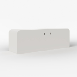 Codiys Art Deco Bookshelf Wood TV Stand in White with Shelves for TV Up to 1778mm - thumbnail 7