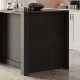 1290mm Kitchen Island Sintered Stone Top with Storage Black Modern - thumbnail 8
