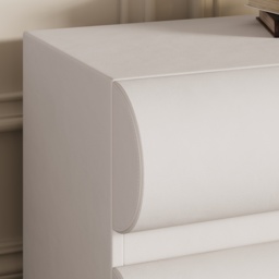 Humply Modern White Leather Long TV Stand with 8 Drawers Media Console for TVs Up to 1900mm - thumbnail 6