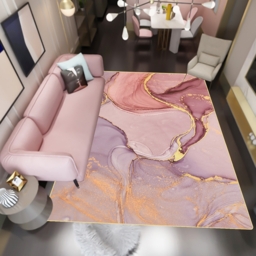 1600mm x 2300mm Abstract Modern Polyester Area Rug Living Room Flowing Pattern - thumbnail 3