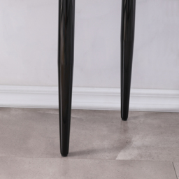 1200mm Mid-Century Modern Black Narrow Console Table Faux Marble Entryway Table Stainless Steel Legs - thumbnail 4