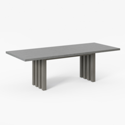 9 Pieces Grey Aluminum Outdoor Patio Dining Set with Extendable Table and Woven Armchair - thumbnail 6