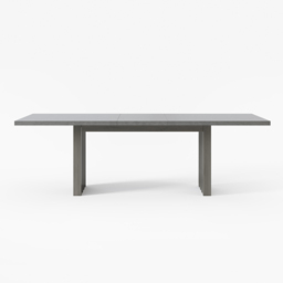 9 Pieces Grey Aluminum Outdoor Patio Dining Set with Extendable Table and Woven Armchair - thumbnail 8