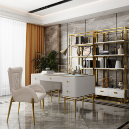 Executive Office Desk with Drawers White Home & Office Furniture (1400mm) - thumbnail 4