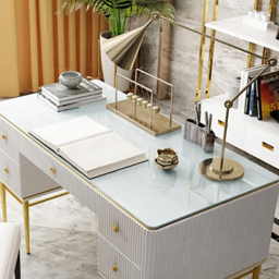 Executive Office Desk with Drawers White Home & Office Furniture (1400mm) - thumbnail 6
