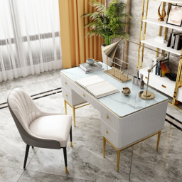 Executive Office Desk with Drawers White Home & Office Furniture (1400mm) - thumbnail 2