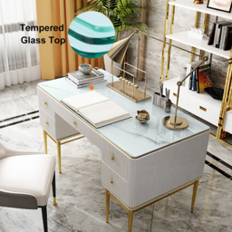 Executive Office Desk with Drawers White Home & Office Furniture (1400mm) - thumbnail 9