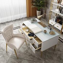 Executive Office Desk with Drawers White Home & Office Furniture (1400mm) - thumbnail 3