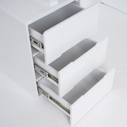 Mular White 3-Drawer Writing Desk with 3 Drawers Office Furniture (1200mm） - thumbnail 8