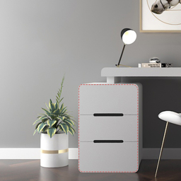 Mular White 3-Drawer Writing Desk with 3 Drawers Office Furniture (1200mm） - thumbnail 5