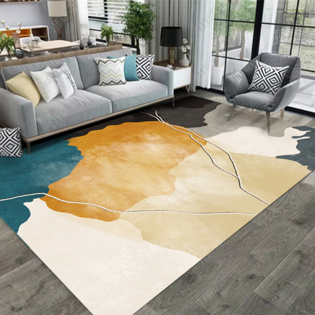 2300mm x 1600mm Modern Abstract Ink Rectangle Rug Indoor Area Rug - image 1