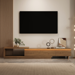 Quoint Extendable TV Stand with 3 Drawers 180 cm - 255 cm - thumbnail 2