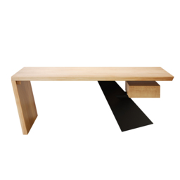 Cabstract Modern Natural Wood Office Desk Writing Desk with Drawer Computer Desk (1400mm) - thumbnail 9