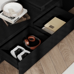 Fero Mid-Century Extendable TV Stand & Block Coffee Table Set - thumbnail 8
