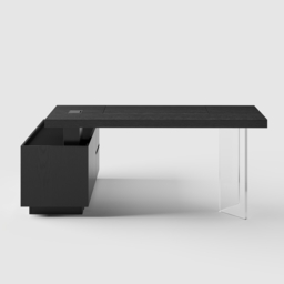 L Shaped Executive Office Desk Standing Desktop with Side Cabinet and lifter Desktop Right Hand(1815mm) - thumbnail 9
