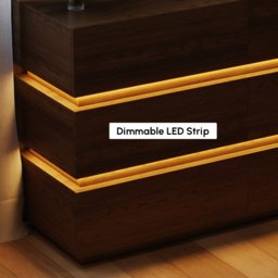 Lumio 120 cm LED 6-Drawer Dresser with Charging Station - thumbnail 7