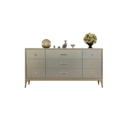 1600 mm Contemporary 9-Drawer Champagne Bedroom Dresser for Storage in Gold - thumbnail 8
