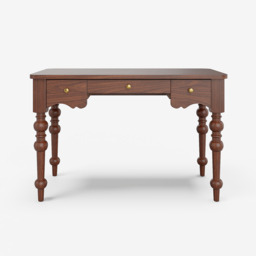 Writing Desk Mid Century with Drawers Walnut Home Office Furniture (1200mm) - thumbnail 5