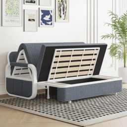 Deep Grey Queen Size Daybed with Storage & Trundle - thumbnail 4