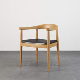Oval Dining Table & Curved Back 4 Dining Chairs Upholstered Leather Solid Wood Top - thumbnail 6