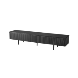 Modern 1800mm TV Stand with Drawers Line Media Console with Black Metal Legs - thumbnail 6
