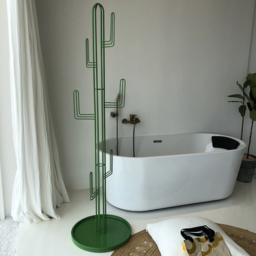 1800mm Clothing Stand Bedroom Hallway Coat Stand Freestanding Cactus Hall Tree in Green - thumbnail 1