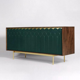 1500mm Green Credenza Storage Sideboard Cabinet Mid-Century Modern