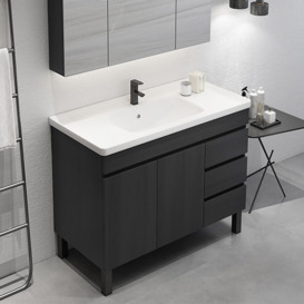 Aro 1500mm White Double Basin Wall Mounted Bathroom Vanity Drawers