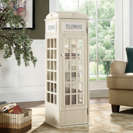 Phone Booth-Shaped Retro Kid's Bookcase England Style