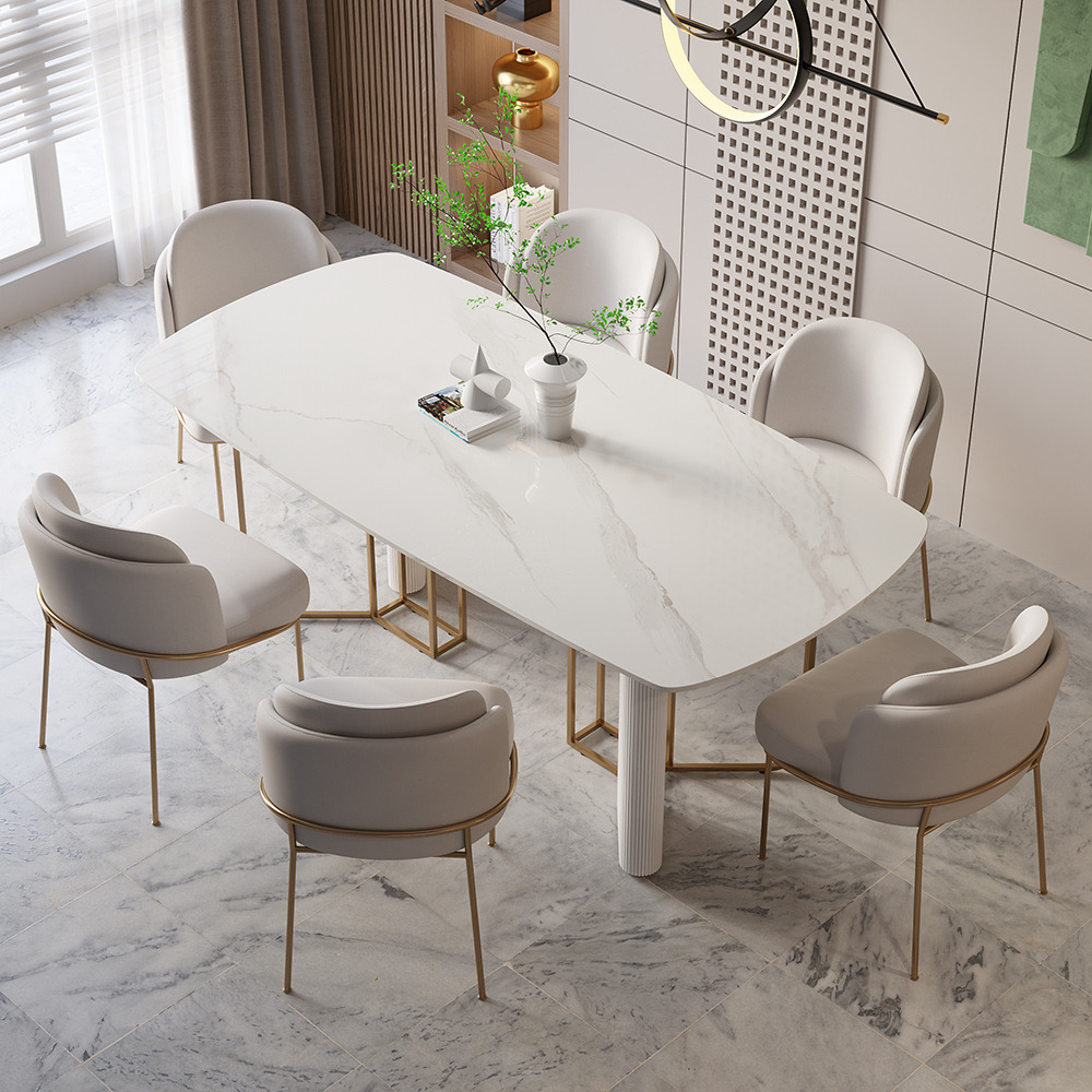 Marble Dining Wayfair White Kitchen Table Modern 1800mm White Faux