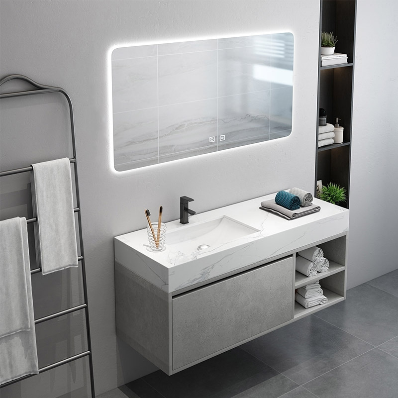 900mm Floating Bathroom Vanity with Single Sink Wall Mounted Cabinet