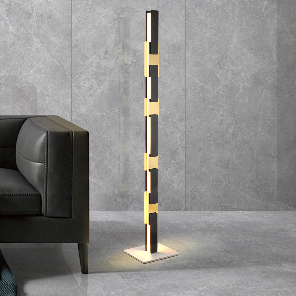 Varing Black and Gold Modern LED Bedroom & Living Room Floor Lamp