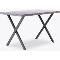 Large Concrete Effect Dining Table - Modern and Stylish
