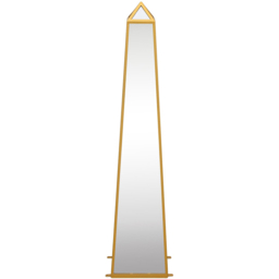 MirrorOutlet The Obelisk Gold Metal Edged Mirrored Garden Ornament 120 x 25cm