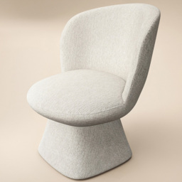 SOLACE+CO Aiko White Dining Chair - thumbnail 2