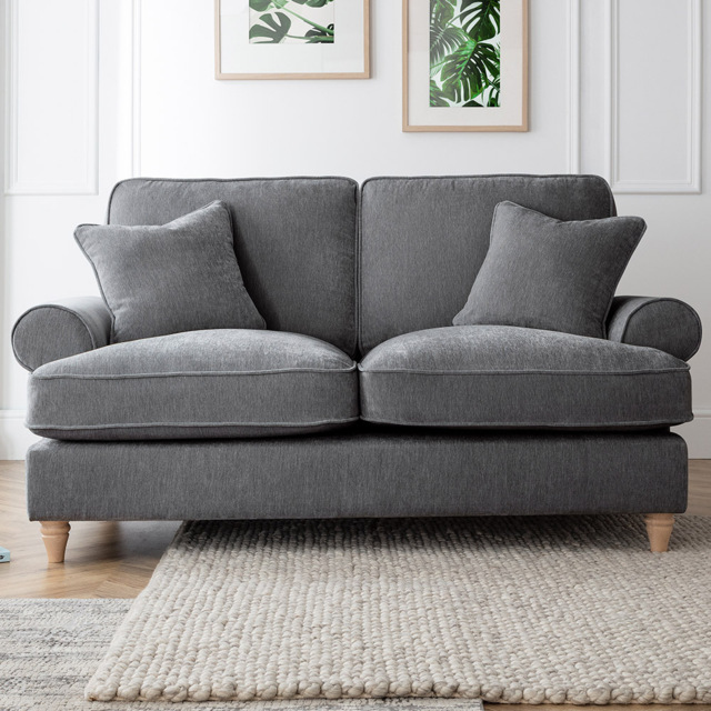 The Victoria 2 Seater Charcoal Sofa - image 1