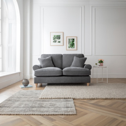 The Victoria 2 Seater Charcoal Sofa - thumbnail 4