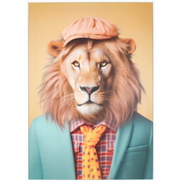 Bright Dapper Animal Framed Print - Multicolour - thumbnail 1