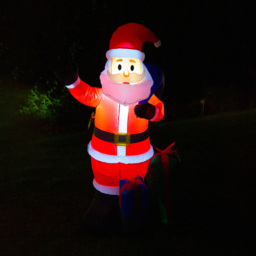 St Helens Christmas Inflatable LED Santa Claus with Presents Decoration 154cm - thumbnail 3