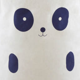Premier Housewares 1901945 Mimo Panda Face White Laundry Basket - thumbnail 3