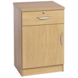 R White Cabinets Brown Single Door Single Drawer Cupboard - thumbnail 2