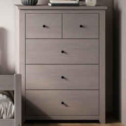Havana 5 Drawer Grey Chest of Drawers - thumbnail 1