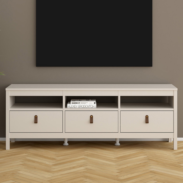 Florence Barcelona Cashmere 3 Drawer 3 Shelf TV Unit - image 1