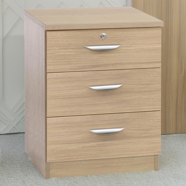 R White Cabinets Brown 3 Drawer Storage Chest - image 1